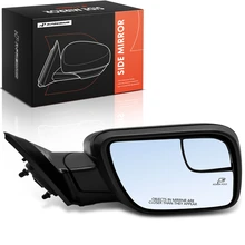 Right Mirror, with Heating, Power Adjustment, Power Folding, Smooth Black A-Premium APMI3438TW