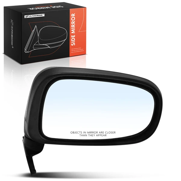 1991-1997 Toyota Previa Right Passenger Side Mirror, Manual Adjustment, Manual Folding, Black A-Premium APMI3041TW