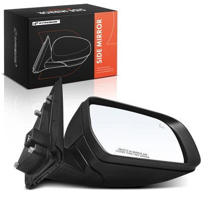 Passenger Black & Chrome Mirror with Power Glass Adjust