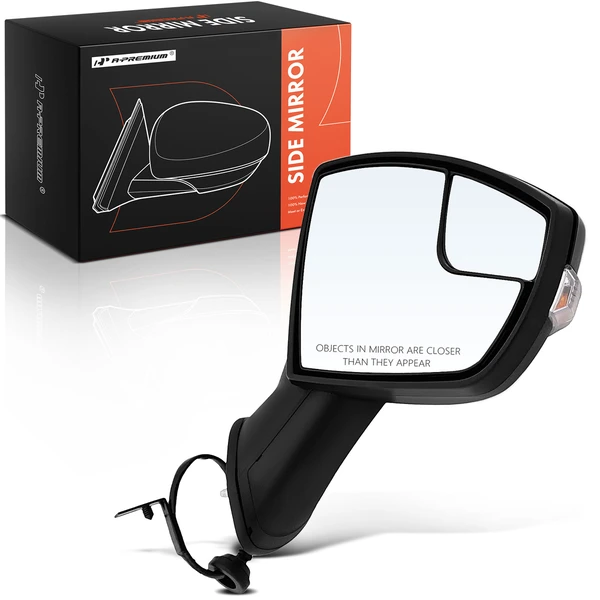 2018-2022 Ford EcoSport Right Passenger Side Mirror, Powered, Smooth Black A-Premium APMI2380TW