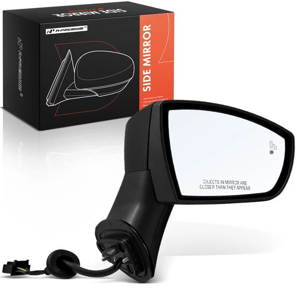 2018-2022 Ford EcoSport Right Passenger Side Mirror, with Heating, Power Adjustment, Manual Folding, Black A-Premium APMI2382TW