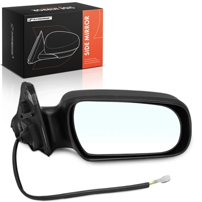 Passenger Smooth Black Power Mirror with Power Remote