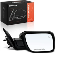 Right Mirror, with Heating, Power Adjustment, Manual Folding, Smooth Black A-Premium APMI3444TW