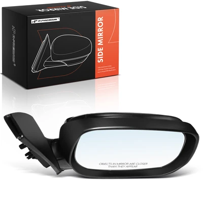 Passenger Manual Mirror with Manual Folding Textured Black