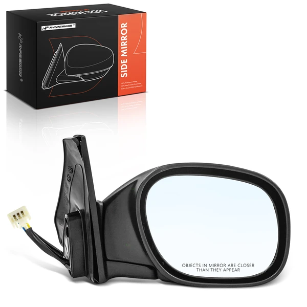Right Passenger Side Mirror, Powered, Smooth Black A-Premium APMI3056TW