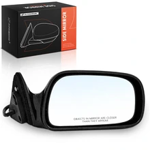 Passenger Power Mirror with Heated Smooth Black 5 Pins