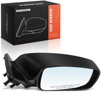 Passenger Smooth Black Power Mirror with Heated