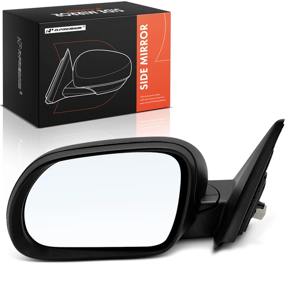 Left Driver Side Mirror, Powered, Black A-Premium APMI3160TW