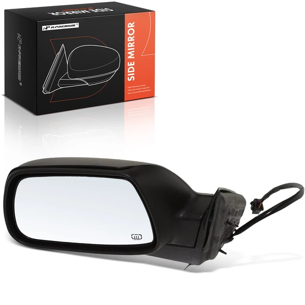 2005-2010 Jeep Grand Cherokee Left Driver Side Mirror, with Heating, Power Adjustment, Power Folding, Black A-Premium APMI2757TW