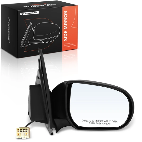 Front Right Passenger Side Mirror, Powered, Black A-Premium APMI2907TW