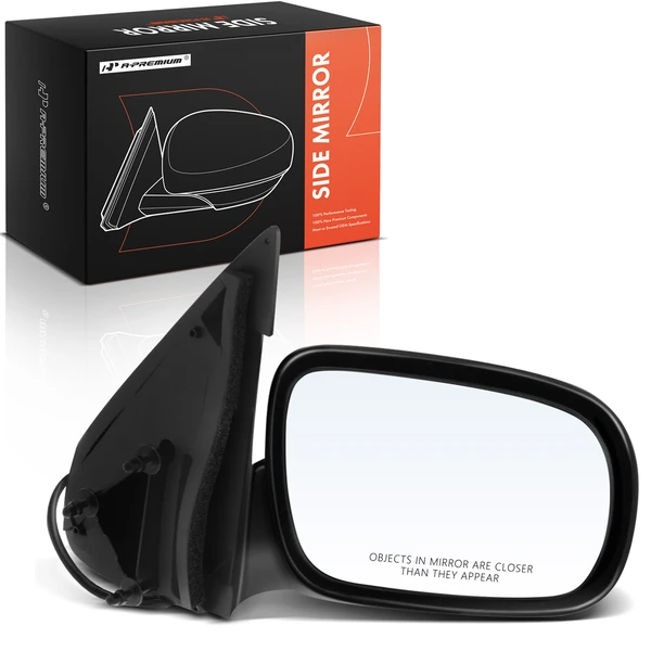 1997-1998 Oldsmobile Silhouette Right Passenger Side Mirror, Power Adjustment, Manual Folding, Smooth Black A-Premium APMI2008