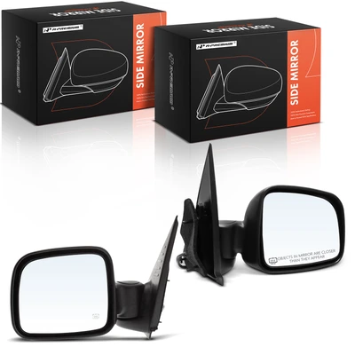 2 Pcs Driver & Passenger Power Mirror with Manual Folding