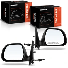 2012-2014 Nissan Versa Driver & Passenger Mirror, Manual 2012-2014 Nissan Versa, Textured Black A-Premium APMI1492TW