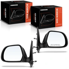 2012-2014 Nissan Versa Driver & Passenger Mirror, Powered 2012-2014 Nissan Versa, Smooth Black A-Premium APMI1493TW