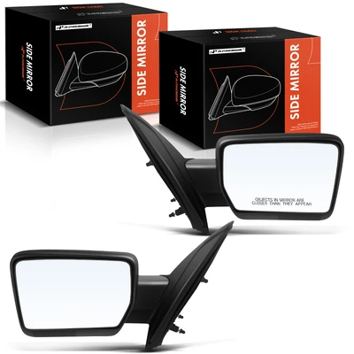 2 Pcs Driver & Passenger Textured Black Mirror without Heated