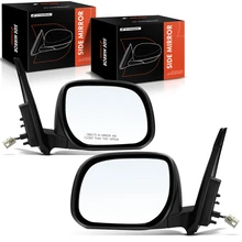 2 Pcs Driver & Passenger Black Mirror without Heated