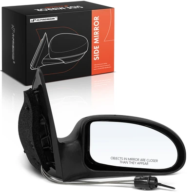 Passenger Textured Black Mirror with Manual Glass Adjust