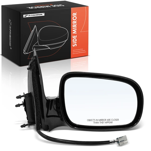 1999-2005 Chevrolet Venture Right Passenger Side Mirror, Powered, with Heated, Smooth Black A-Premium APMI2027