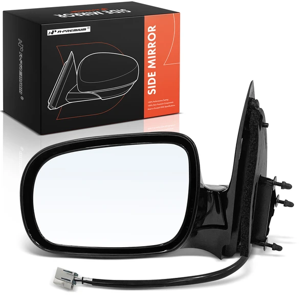 1999-2004 Oldsmobile Silhouette Left Driver Side Mirror, Powered, with Heated, Smooth Black A-Premium APMI2029