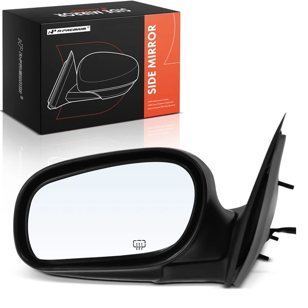 2002-2011 Ford Crown Victoria Left Driver Side Mirror, Powered, with Heated, Black A-Premium APMI2783TW