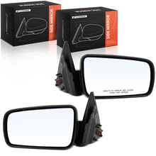 2005-2009 Ford Mustang Driver & Passenger Mirror, Powered 2005-2009 Ford Mustang, Smooth Black A-Premium APMI2031