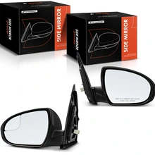 2016-2018 Hyundai Tucson Driver & Passenger Mirror, Powered, with Heated, Smooth Black A-Premium APMI1505TW