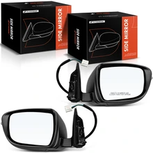 2014-2016 Nissan Rogue Driver & Passenger Mirror, Powered 2014-2016 Nissan Rogue, Smooth Black A-Premium APMI1508TW