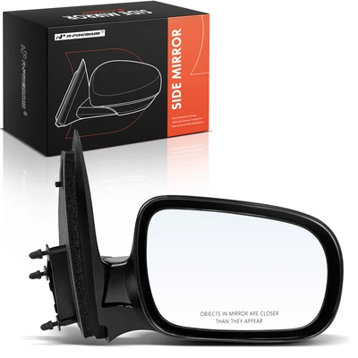Passenger Smooth Black Mirror with Manual Glass Adjust