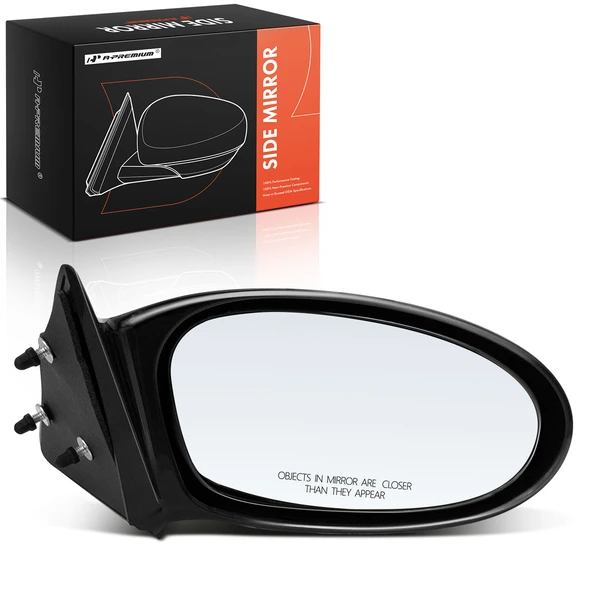 2002-2004 Oldsmobile Alero Right Passenger Side Mirror, Manual, Smooth Black A-Premium APMI2070