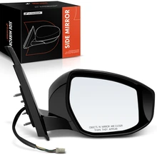 2016-2023 Nissan Maxima Right Passenger Side Mirror, Powered, with Heated, Gloss Black A-Premium APMI653