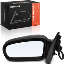 1995-2000 Pontiac Sunfire Driver Side Mirror Assembly, Power Adjustment, Manual Folding, Smooth Black A-Premium APMI2793TW
