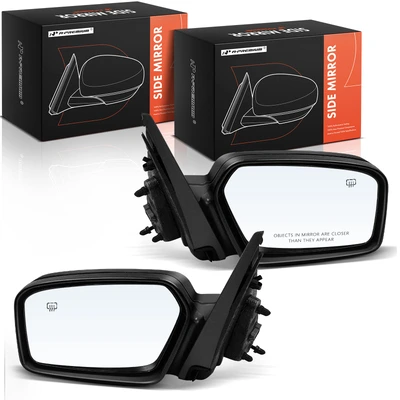 2 Pcs Driver & Passenger Black Mirror with Power Glass Adjust