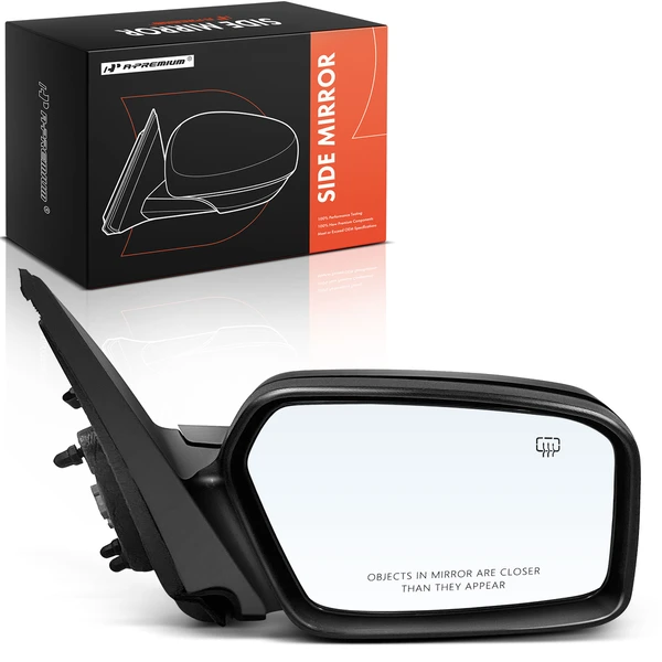 2006-2009 Mercury Milan Right Passenger Side Mirror, Powered, with Heated, Smooth Black A-Premium APMI2077