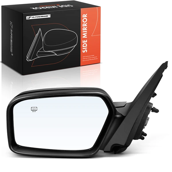 2006-2009 Ford Fusion Left Driver Side Mirror, Powered, with Heated, Smooth Black A-Premium APMI2079