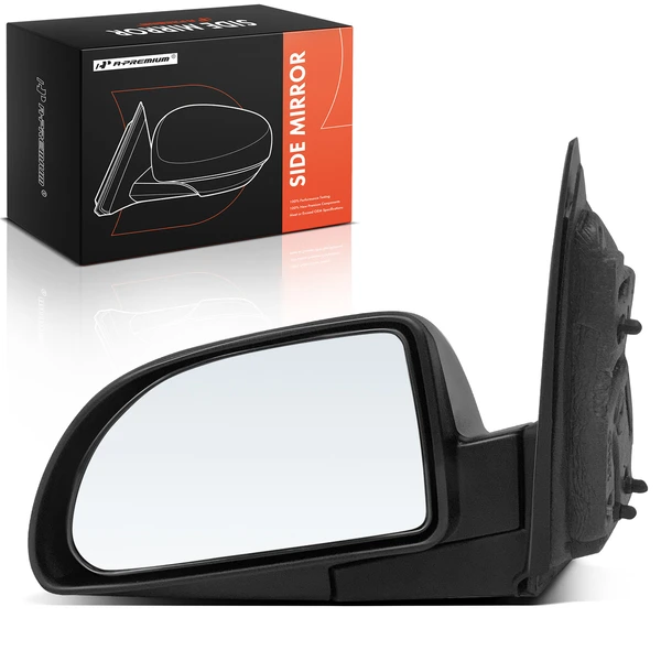 2002-2007 Saturn Vue Left Driver Side Mirror, Manual Adjustment, Manual Folding, Textured Black A-Premium APMI2084