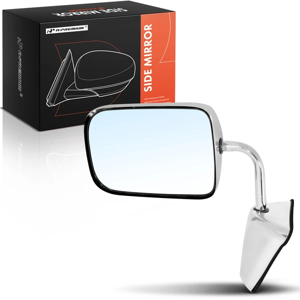 Left Driver Side Mirror, Manual, Chrome A-Premium APMI2796TW