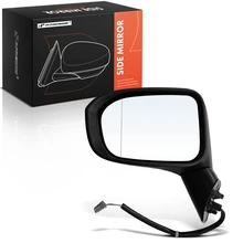 2014-2015 Honda Civic Left Driver Side Mirror, Powered 2014-2015 Honda Civic, Smooth Black A-Premium APMI2511