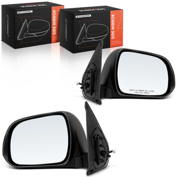Driver & Passenger Mirror, Power Adjustment, Manual Folding, Chrome A-Premium APMI2093