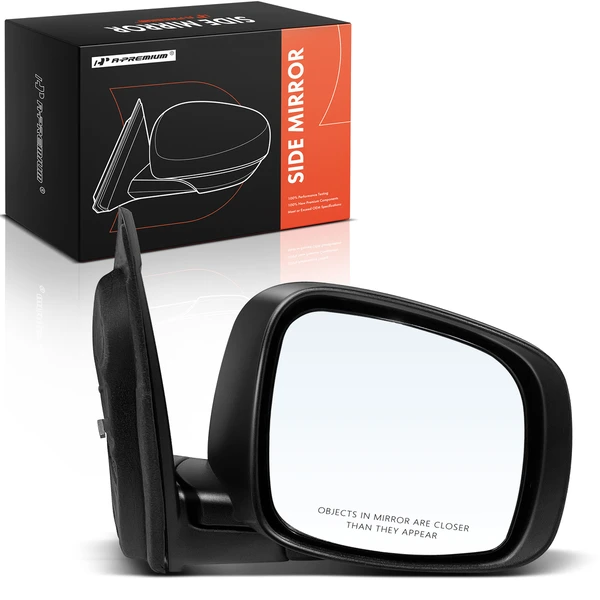 2008-2010 Dodge Grand Caravan Right Passenger Side Mirror, Manual, Textured Black A-Premium APMI2098