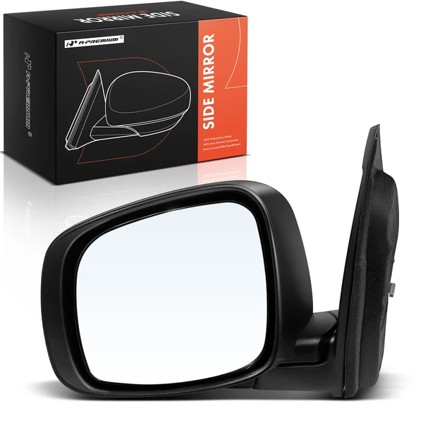 2008-2010 Dodge Grand Caravan Left Driver Side Mirror, Manual, Textured Black A-Premium APMI2100