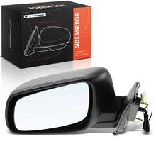 2008-2014 Mitsubishi Lancer Driver Side Mirror Assembly, Power Adjustment, Manual Folding, Black A-Premium APMI2800TW