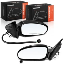 2000-2005 Pontiac Bonneville Left & Right Mirror, Power Adjustment, Non-Folding, Smooth Black A-Premium APMI3240TW