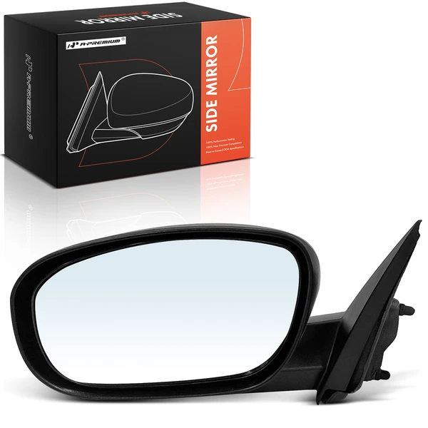 2006-2010 Dodge Charger Left Driver Side Mirror, with Heating, Power Adjustment, Non-Folding, Textured Black A-Premium APMI2115