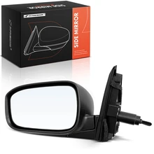 2003-2007 Honda Accord Left Driver Side Mirror, Manual 2003-2007 Honda Accord, Smooth Black A-Premium APMI2388TW