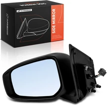 Left Mirror, with Heating, Power Adjustment, Manual Folding, Smooth Black A-Premium APMI3452TW