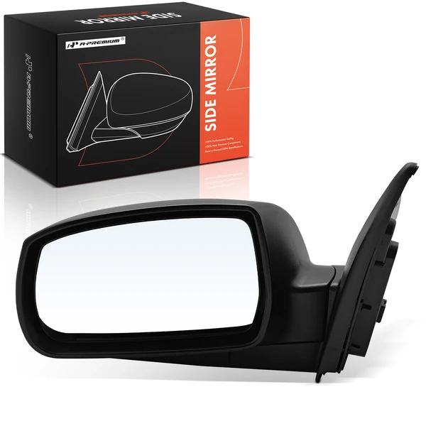 2010-2011 Hyundai Tucson Left Driver Side Mirror, with Heating (Also fits n-Heated), Power Adjustment, Manual Folding, Textured Black A-Premium APMI2390TW
