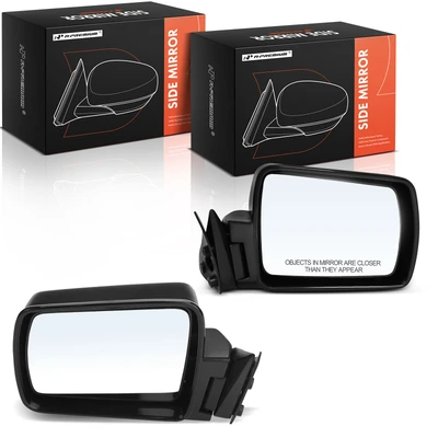 2 Pcs Black Mirror with Manual Folding