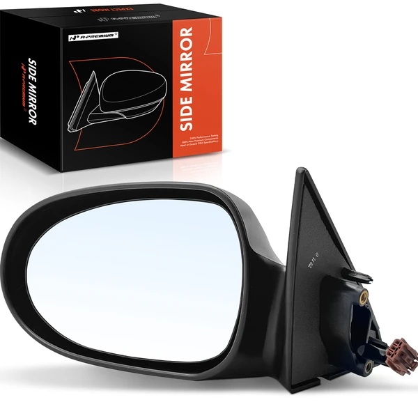 1995-1999 Nissan Sentra Left Driver Side Mirror, Powered 1995-1999 Nissan Sentra, Textured Black A-Premium APMI1538TW