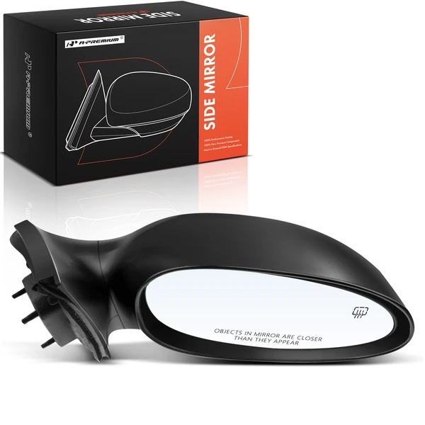 2005-2009 Buick Allure Right Passenger Side Mirror, with Heating, Power Adjustment, Manual Folding, Smooth Black A-Premium APMI2116