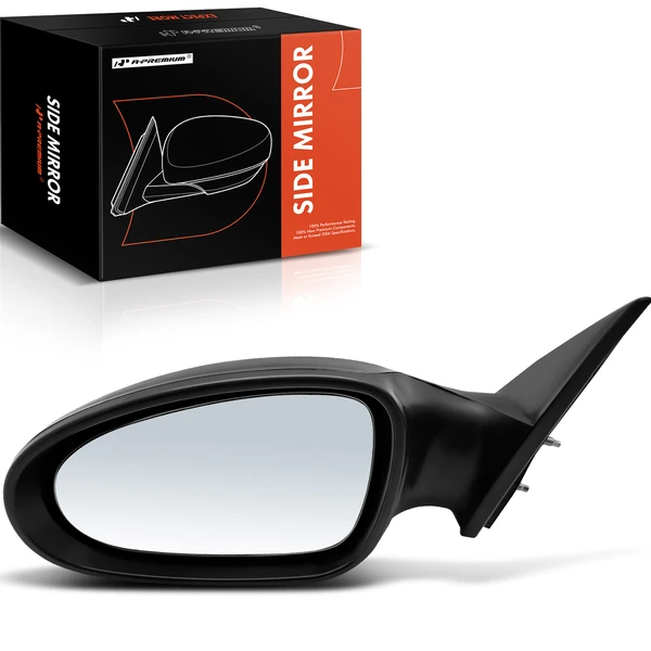 2005-2006 Nissan Altima Left Driver Side Mirror, with Heating, Power Adjustment, Non-Folding, Smooth Black A-Premium APMI847